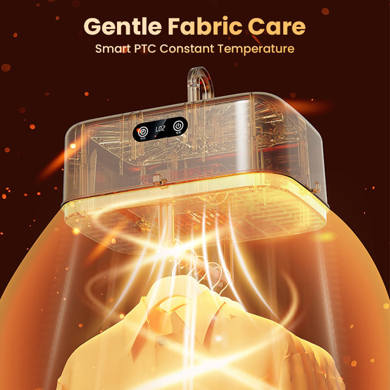 🏆64 % OFF !!⚡Portable 600W PTC Heating Clothes Dryer🚛Free Shipping