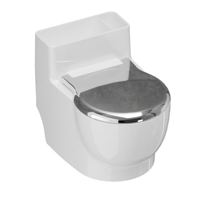Wall-Mounted Toilet-Shaped Cat Bowl