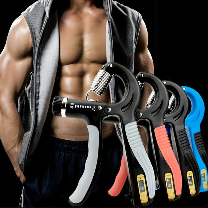 💪 Adjustable Counting Hand Grip Strength Trainer – 5 Resistance Levels, LCD Counter & Portable Design 🔋