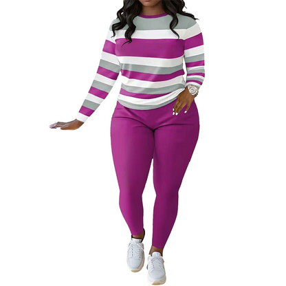 ⏳Time-Limited Special⏰Women's Casual Fashion 2-Piece Set👚👖