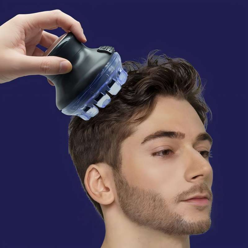 💡 Circular Electric Hair Clipper with LED Display – Self-Sharpening Blade, Adjustable Guard & Cordless Design ⚡