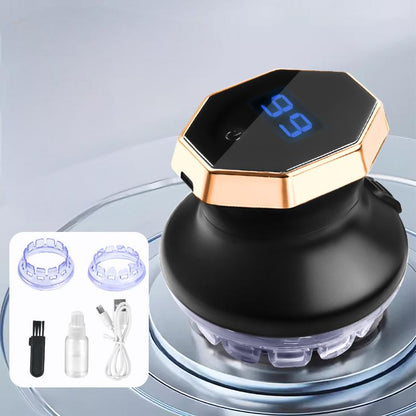 💡 Circular Electric Hair Clipper with LED Display – Self-Sharpening Blade, Adjustable Guard & Cordless Design ⚡