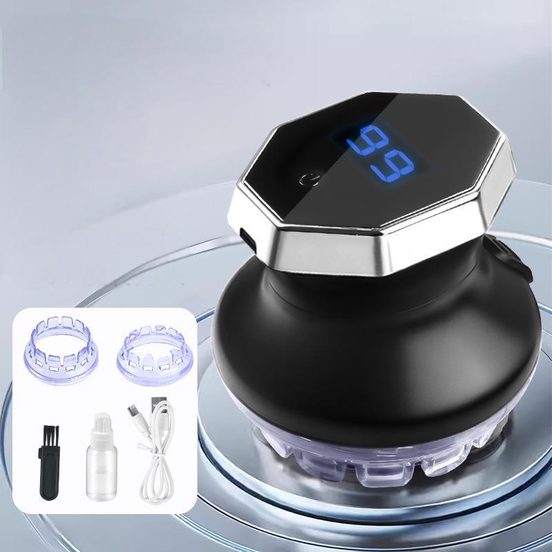 💡 Circular Electric Hair Clipper with LED Display – Self-Sharpening Blade, Adjustable Guard & Cordless Design ⚡