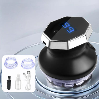 💡 Circular Electric Hair Clipper with LED Display – Self-Sharpening Blade, Adjustable Guard & Cordless Design ⚡