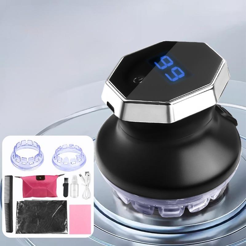💡 Circular Electric Hair Clipper with LED Display – Self-Sharpening Blade, Adjustable Guard & Cordless Design ⚡