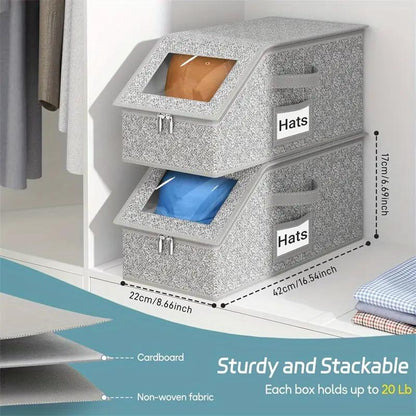 🧢 Stackable Cap Storage Boxes: Keep Your Caps Neat & Tidy✨