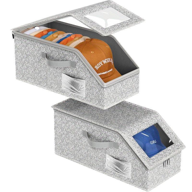 🧢 Stackable Cap Storage Boxes: Keep Your Caps Neat & Tidy✨