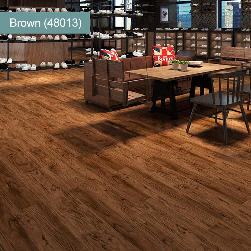 🧱（36 in × 6 in × 1/8 in）🏠 Wood Grain Peel And Stick Floor Tiles ， Self-Adhesive, Waterproof & Easy DIY Installation 🌿