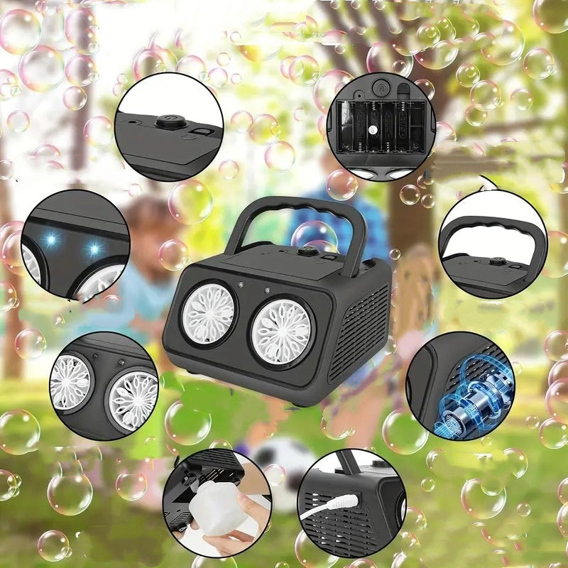 🔥Limited-time offer: 58% off handheld multi-hole bubble machine= instant fun for kids & adults.
