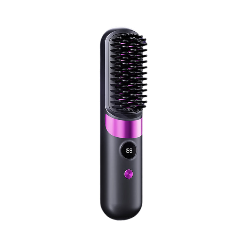 💇‍♀️🔥 3-in-1 Kabellose Haarglättbürste – Glätten, Locken & Entwirren – USB-C wiederaufladbar mit 4 Heizstufen – Perfekte Haare überall! ✨