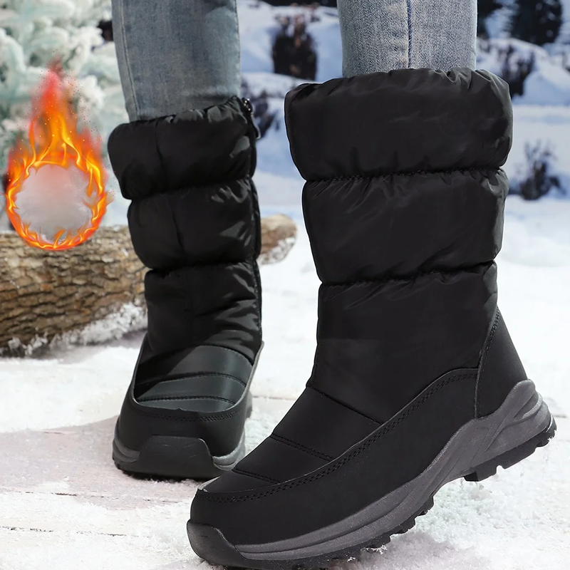 Women's Ultra-Warm Faux Fur Lined Snow Boots