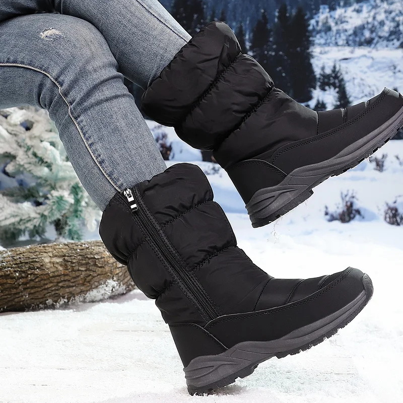 Women's Ultra-Warm Faux Fur Lined Snow Boots