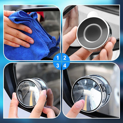 🚗 50% OFF NOW! 🔍 2PCS Suction Cup Car Blind Spot Mirror – 360° Adjustable, Easy Installation & Wide-Angle View ✨