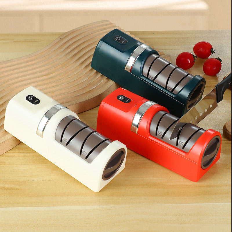 🔪Automatischer Küchenmesser-Schärfer✨Verleihen Sie Ihren Messern ein zweites Leben