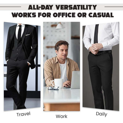 Men's Classic Fit Lightweight Casual Stretch Suit Pants