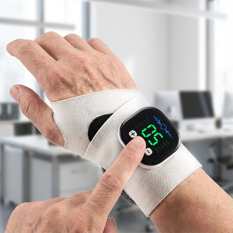 🔥🎁Rechargeable Adjustable Electric Wrist Massager – Relief On-The-Go! 🌟
