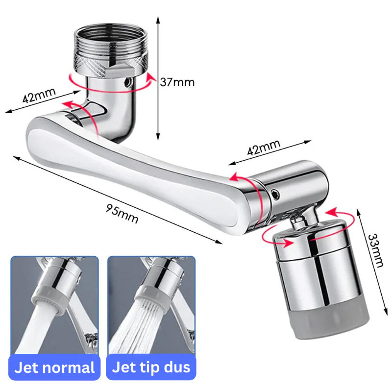 Multi-functional Splash-Proof Faucet Extender with Swivel Arm🚰 Upgrade Your Kitchen And Bathroom 💧