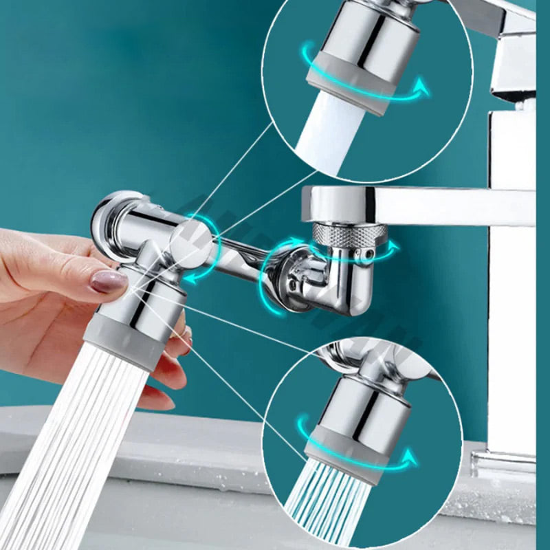 Multi-functional Splash-Proof Faucet Extender with Swivel Arm🚰 Upgrade Your Kitchen And Bathroom 💧