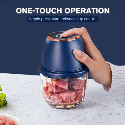 ⚡ JETZT 50% RABATT! 🥕 Leistungsstarker, großer elektrischer Zerkleinerer – 1000W Motor, 2L BPA-freie Schüssel & One-Touch Impulsfunktion 🍃