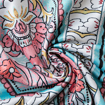 ⏳🔥2026 Verkaufsschlager🎁Damen Retro Print V-Ausschnitt Ärmelloses Maxikleid🔥Beim Kauf von 2 Stück kostenloser Versand🔥