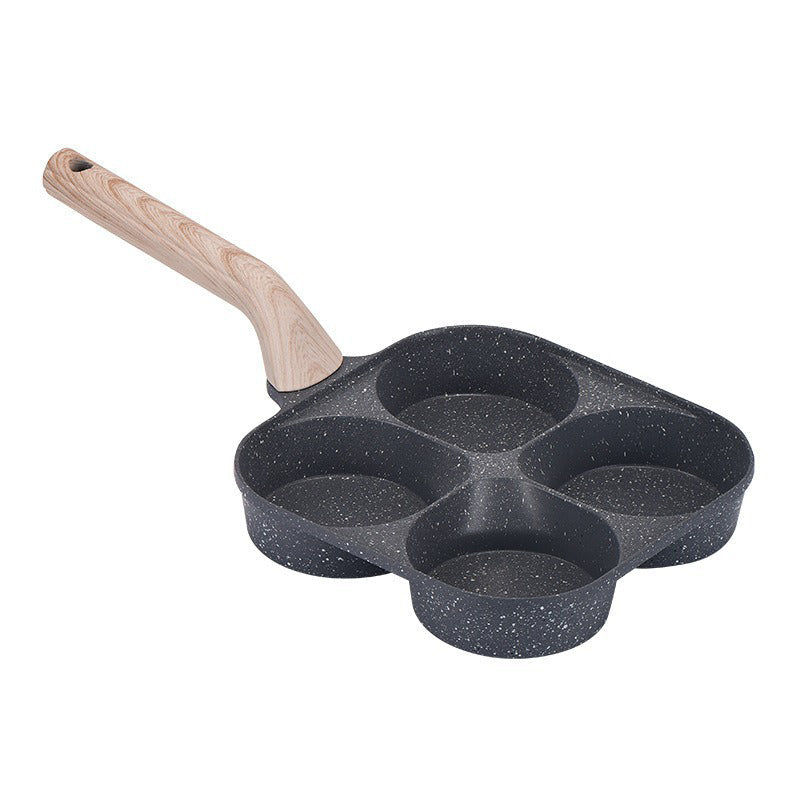 🍳4-Tassen antihaftbeschichtete Pfanne mit Unterteilung ✨Perfekt für die schnelle Zubereitung eines köstlichen und gesunden Frühstücks