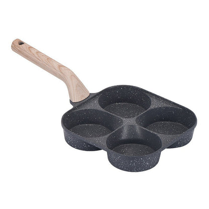 🍳4-Tassen antihaftbeschichtete Pfanne mit Unterteilung ✨Perfekt für die schnelle Zubereitung eines köstlichen und gesunden Frühstücks