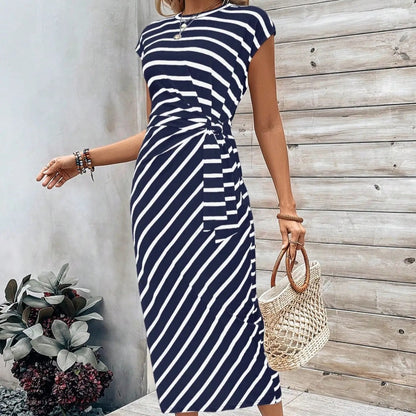 🥳2026 HOT SALE 50% OFF! 🥳💞50K+ SOLD!🌸Women's Knot Bodycon Dress – Leopard print, tummy-flattering knot. Comfy & chic for parties or date nights. Feel gorgeous. ✨🌹