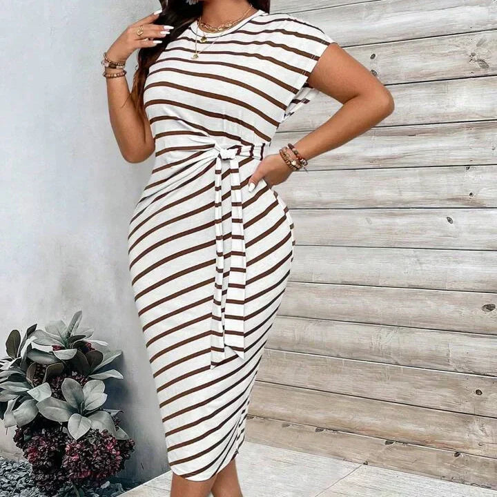 🥳2026 HOT SALE 50% OFF! 🥳💞50K+ SOLD!🌸Women's Knot Bodycon Dress – Leopard print, tummy-flattering knot. Comfy & chic for parties or date nights. Feel gorgeous. ✨🌹