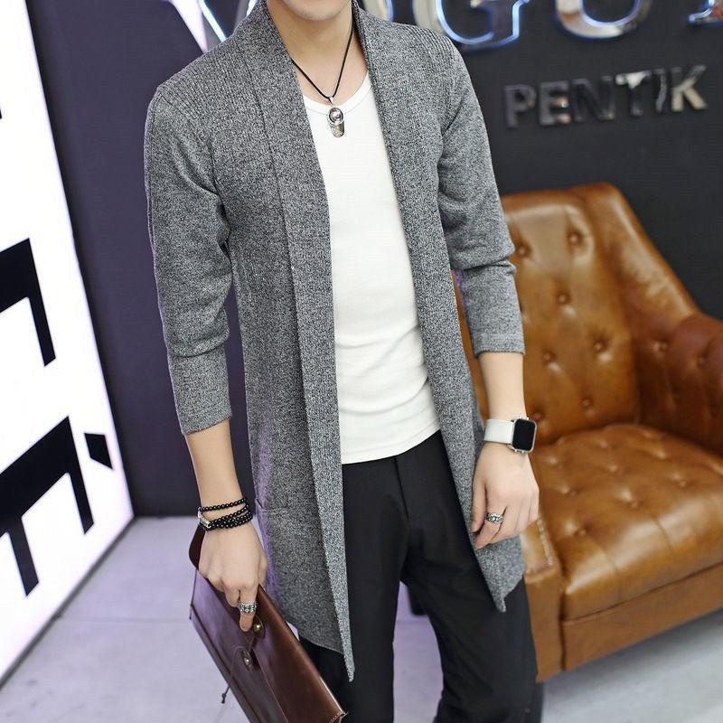 🔥💝Best Gift For Him✨Men's Knit Long Cardigan Jacket