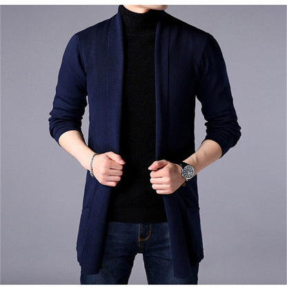 🔥💝Best Gift For Him✨Men's Knit Long Cardigan Jacket