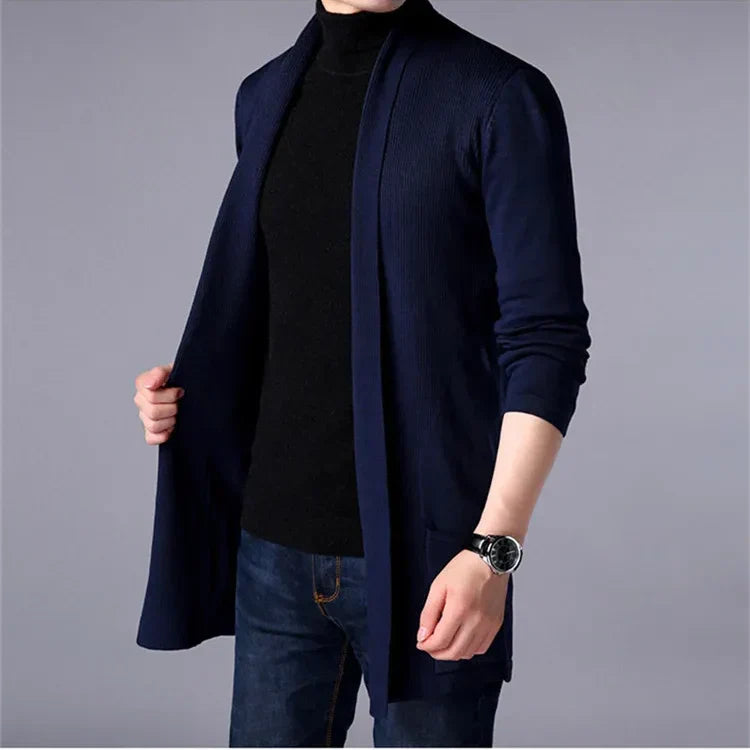 🔥💝Best Gift For Him✨Men's Knit Long Cardigan Jacket