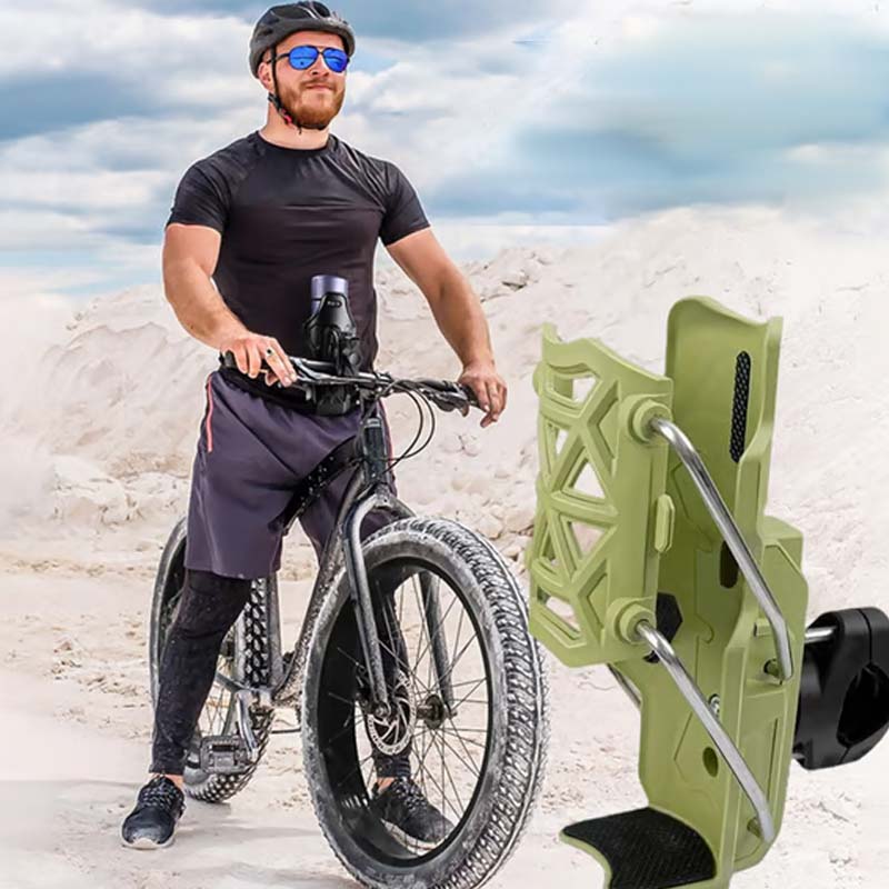 🏍️ 50% OFF NOW! 🥤 Self-Adjusting Motorcycle Cup Holder – Universal Mount, Vibration Dampening & Secure Hold 🔧