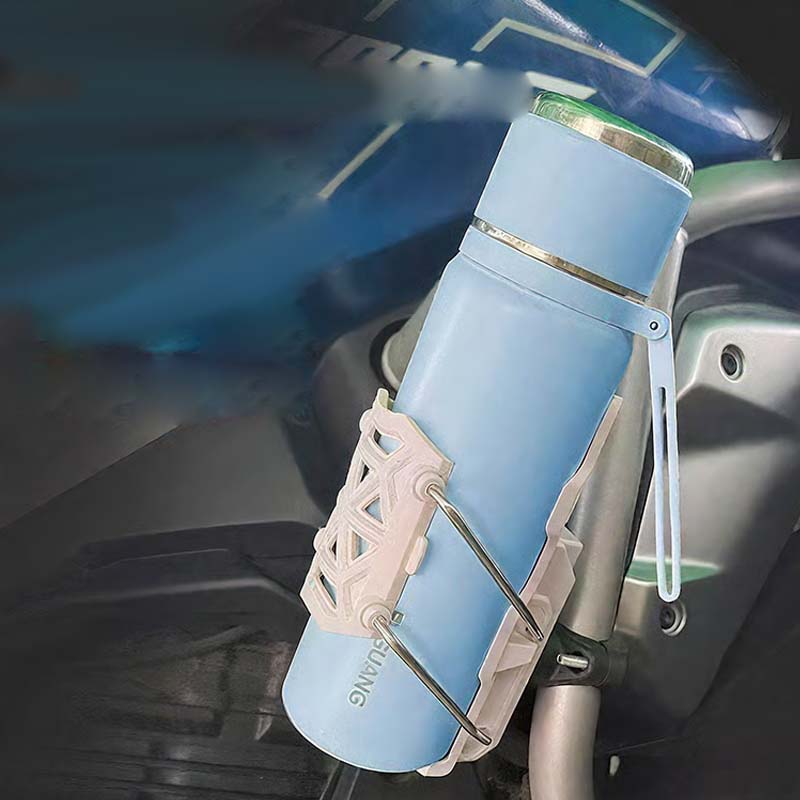 🏍️ 50% OFF NOW! 🥤 Self-Adjusting Motorcycle Cup Holder – Universal Mount, Vibration Dampening & Secure Hold 🔧