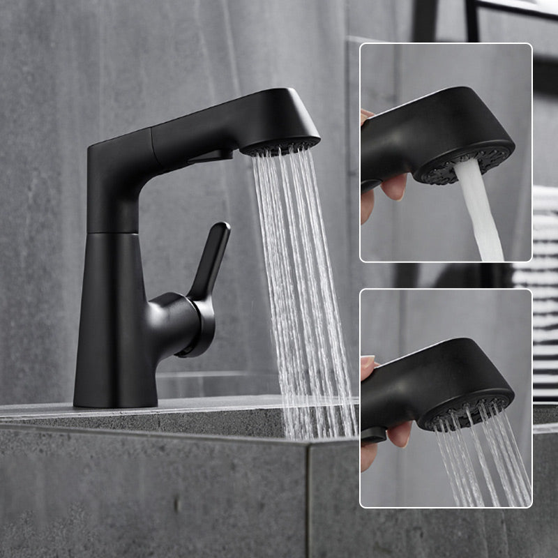 📢📢50% OFF!!⏰1 Hole Bathroom Faucet with Pull out Sprayer