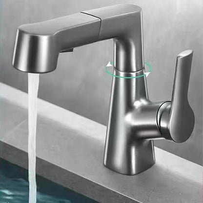 📢📢50% OFF!!⏰1 Hole Bathroom Faucet with Pull out Sprayer