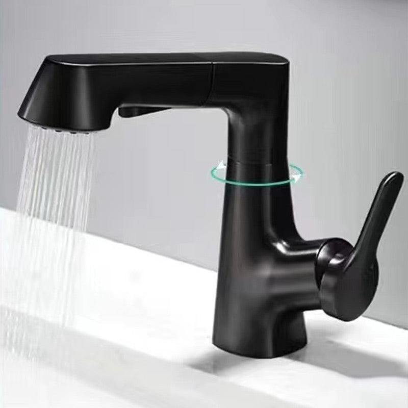 📢📢50% OFF!!⏰1 Hole Bathroom Faucet with Pull out Sprayer