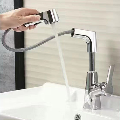 📢📢50% OFF!!⏰1 Hole Bathroom Faucet with Pull out Sprayer