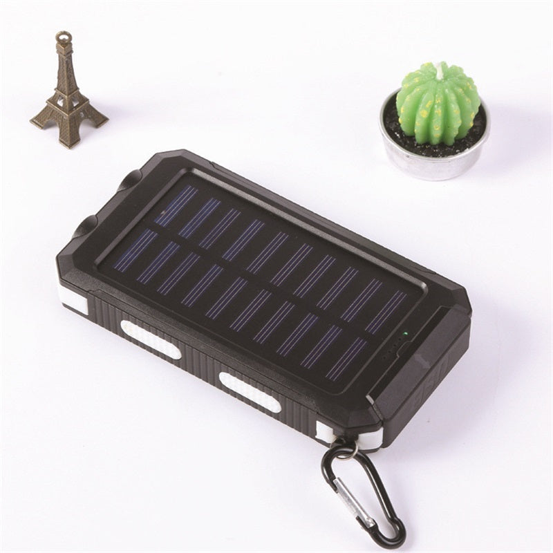 🔥10000mAh Portable Solar Power Bank, Solar Powered Charger with Dual LED Flashlights, Power Bank for Travel, Camping⚡