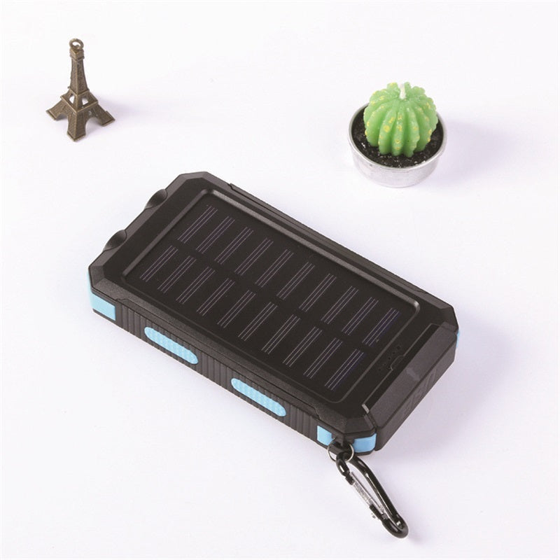 🔥10000mAh Portable Solar Power Bank, Solar Powered Charger with Dual LED Flashlights, Power Bank for Travel, Camping⚡