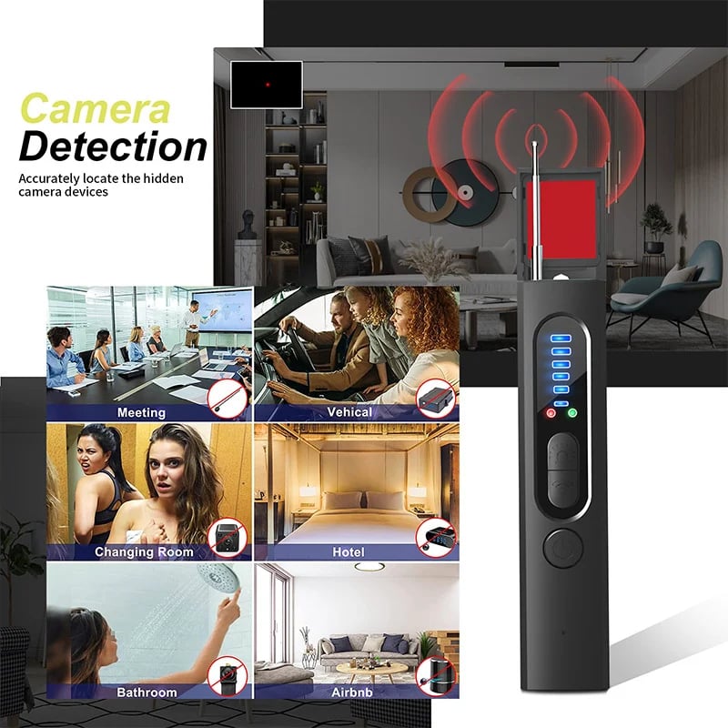 🕵️‍♂️ 52% OFF NOW! ✨ Hidden Camera & GPS Detector with 5 Search Modes and LCD Screen for Personal Protection 📡🔒