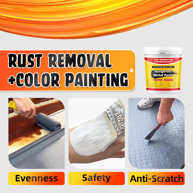Rustproof Metal Paint|One tin covers 2.3m² |BUY 3 FREE SHIPPING