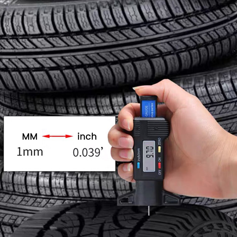 🔥Limited-time Offer Available Now!🚗Digital Car Tyre Tire Tread Depth Gauge Meter