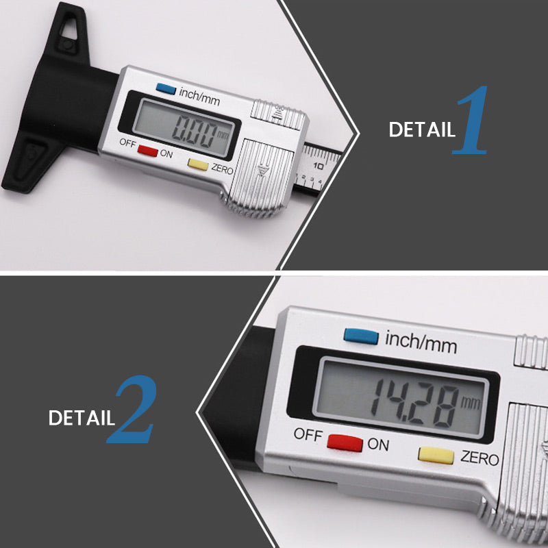 🔥Limited-time Offer Available Now!🚗Digital Car Tyre Tire Tread Depth Gauge Meter