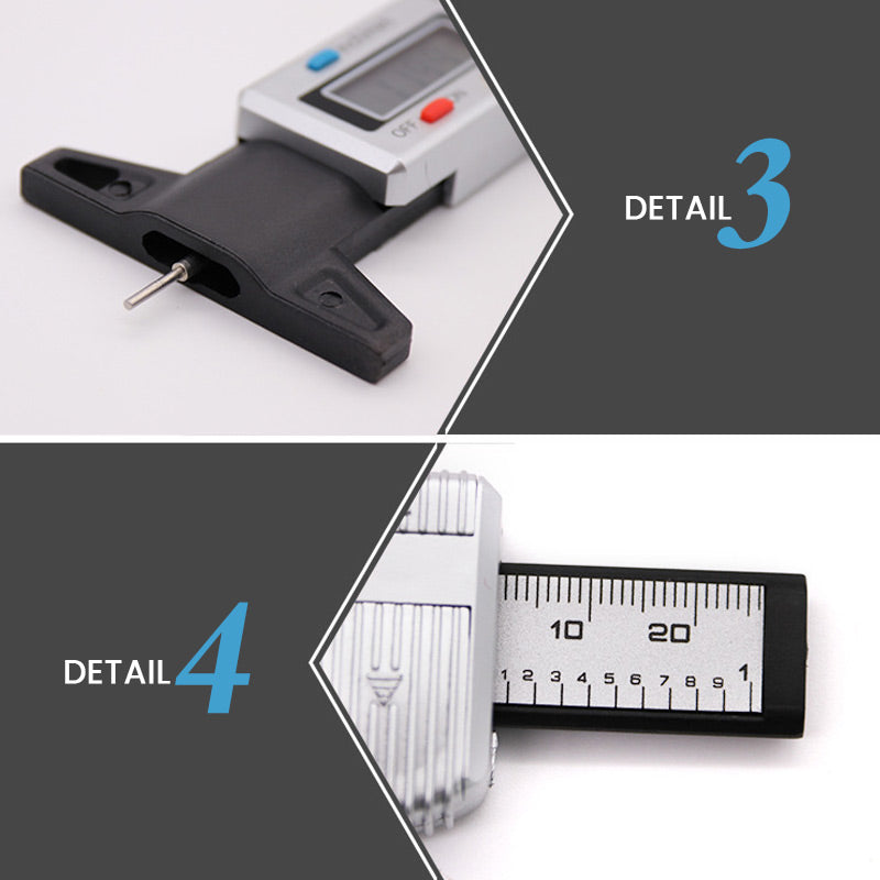 🔥Limited-time Offer Available Now!🚗Digital Car Tyre Tire Tread Depth Gauge Meter