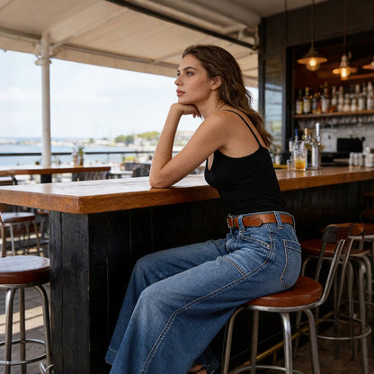 👖Neu eingetroffen – Superschnäppchen - 60% RABATT🔥🥳Über 50.000 Mal verkauft!💥High-Waist Weite Jeans für Damen