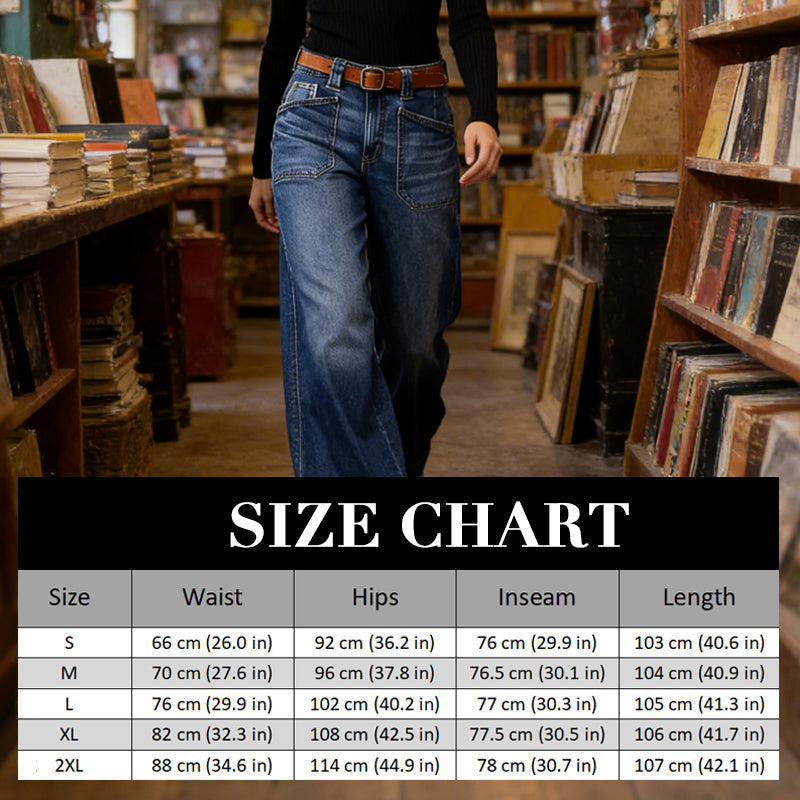👖Neu eingetroffen – Superschnäppchen - 60% RABATT🔥🥳Über 50.000 Mal verkauft!💥High-Waist Weite Jeans für Damen