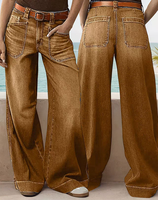 👖Neu eingetroffen – Superschnäppchen - 60% RABATT🔥🥳Über 50.000 Mal verkauft!💥High-Waist Weite Jeans für Damen