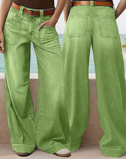 👖Neu eingetroffen – Superschnäppchen - 60% RABATT🔥🥳Über 50.000 Mal verkauft!💥High-Waist Weite Jeans für Damen
