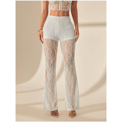 🥳2026 Bestseller🥳💞 Über 50.000 Mal verkauft! 💥👵👖 54% Rabatt! High-Waist Schlaghose mit Spitze – elegant und bequem, bauchfreundliches Design, elastischer Bund, leicht an- und auszuziehen. 🌸✨