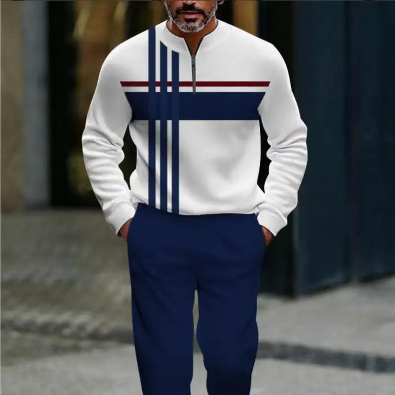 Men's Graphic Print Pullover & Pants Set ✈️Free Shipping